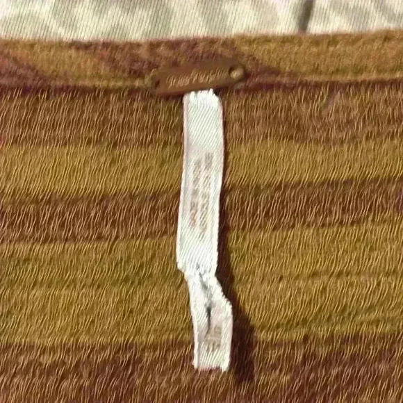 FREE PEOPLE XS Women Brown Gauze Stripe Dress Mini Full
Balloon Sleeve-EUC - Picture 9 of 13